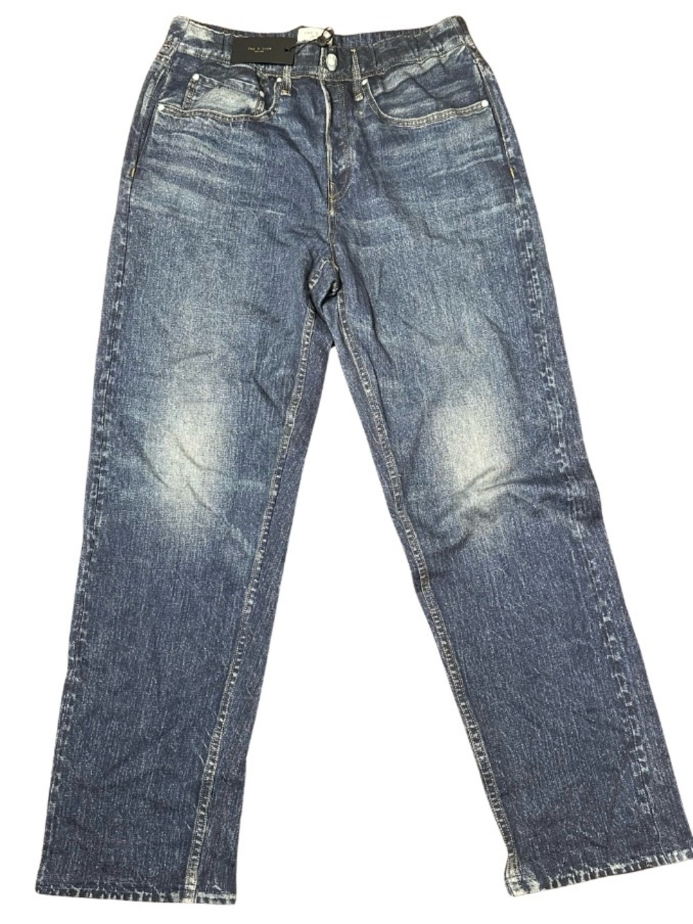 rag & bone Miramar Straight Jeans Womens L Blue High Rise 100% Cotton NWT $255